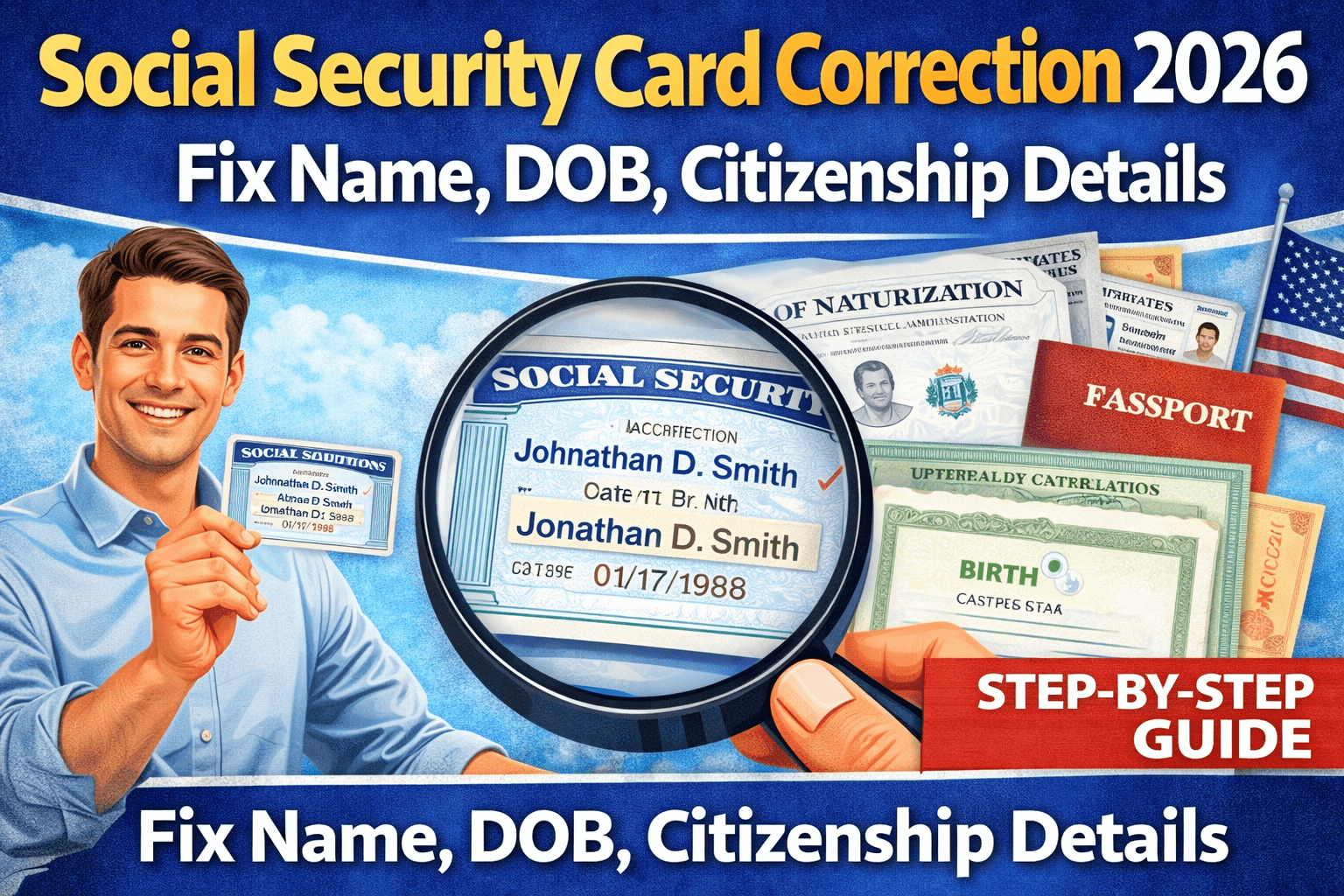 Social Security Card Correction 2026: Fix Name, DOB, or Citizenship Details